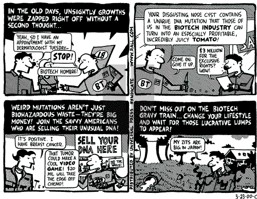 Ted Rall on Tuesday August 14, 2001 Comic Strip