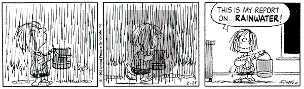 Peanuts on Tuesday February 25, 1992 Comic Strip