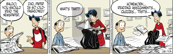 Baldo on Thursday January 28, 2016 Comic Strip