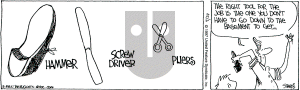 The Buckets on Thursday April 24, 1997 Comic Strip