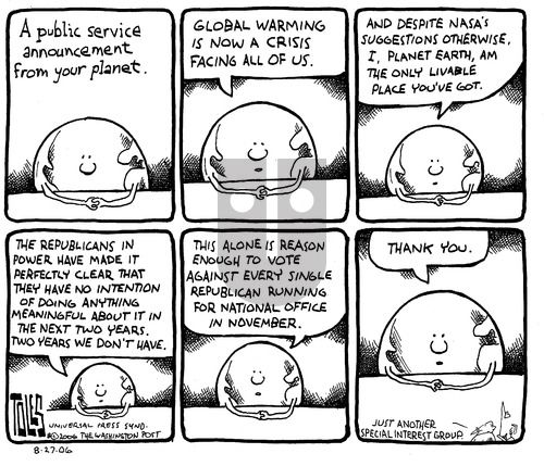 Tom Toles on Sunday August 27, 2006 Comic Strip