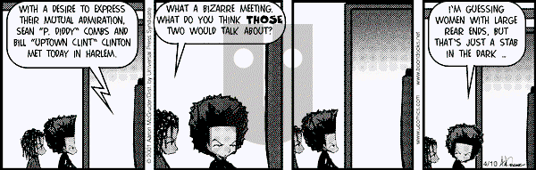 The Boondocks - Tuesday April 10, 2001 Comic Strip