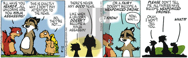 Over the Hedge on Thursday October 6, 2011 Comic Strip