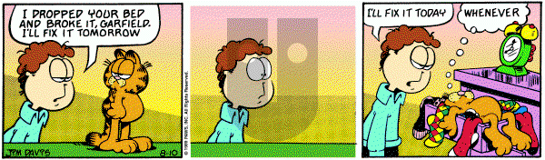 Garfield on Thursday August 10, 1989 Comic Strip