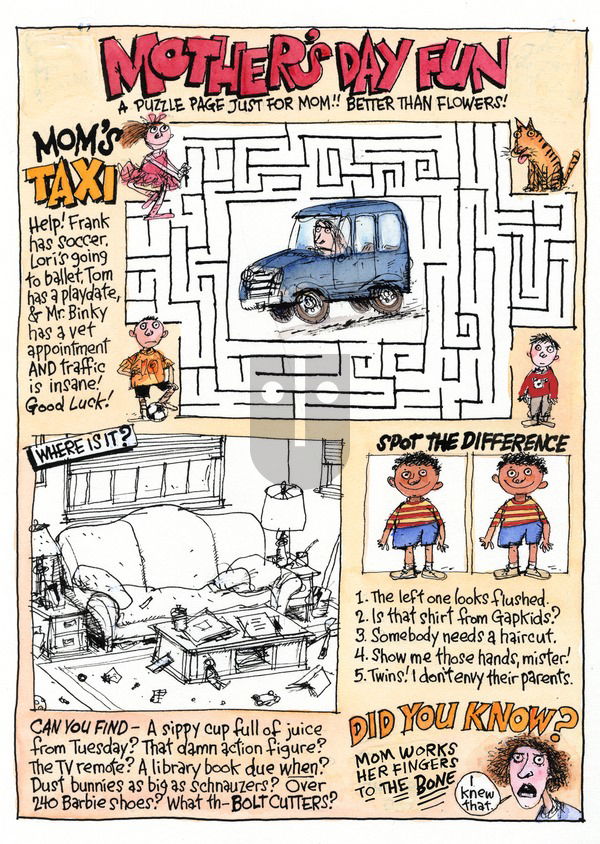Richard's Poor Almanac on Sunday May 10, 2015 Comic Strip