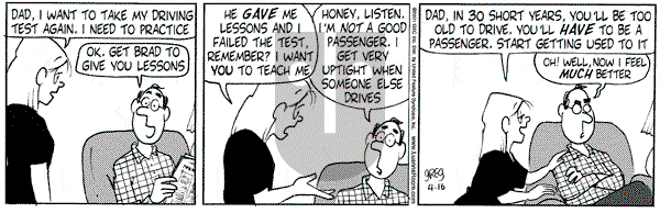 Luann on Monday April 16, 2001 Comic Strip
