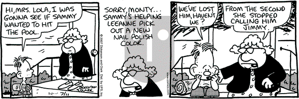 Lola - Wednesday July 11, 2007 Comic Strip