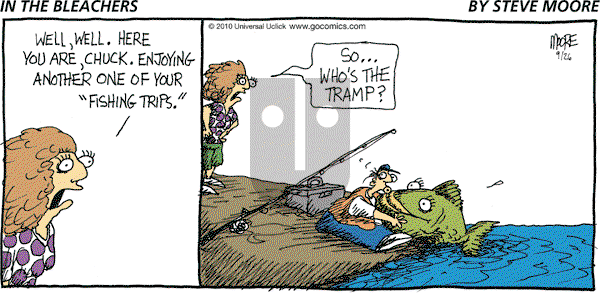 In the Bleachers on Sunday September 26, 2010 Comic Strip