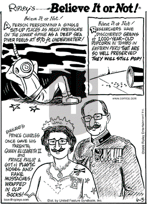 Ripley's Believe It or Not on Thursday June 3, 1999 Comic Strip