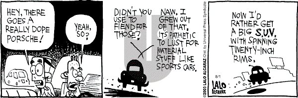 La Cucaracha on Friday August 1, 2003 Comic Strip