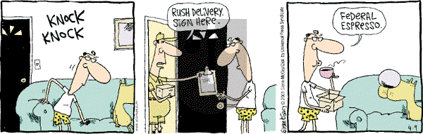 The Duplex on Monday April 9, 2001 Comic Strip