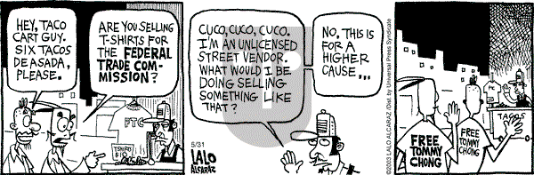 La Cucaracha on Saturday May 31, 2003 Comic Strip