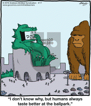 In the Bleachers on Wednesday April 17, 2019 Comic Strip