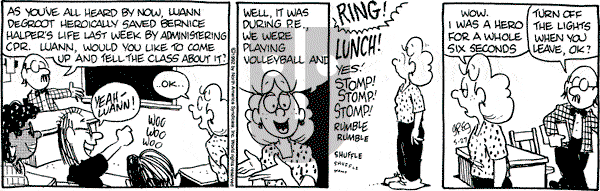 Luann on Wednesday May 27, 1992 Comic Strip