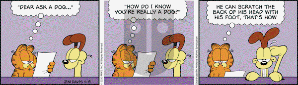 Garfield on Wednesday April 8, 2020 Comic Strip
