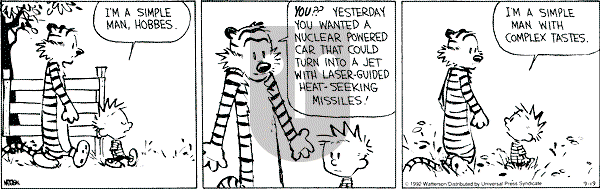 Calvin and Hobbes - Saturday September 19, 1992 Comic Strip