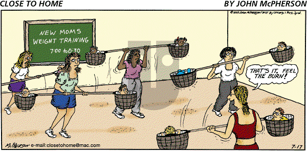 Close to Home on Sunday July 17, 2005 Comic Strip