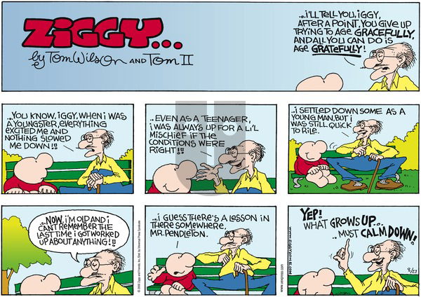 Ziggy on Sunday August 27, 2000 Comic Strip