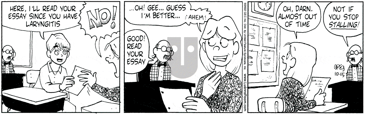 Luann - Tuesday October 15, 2002 Comic Strip