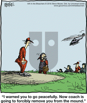 In the Bleachers on Saturday August 6, 2016 Comic Strip