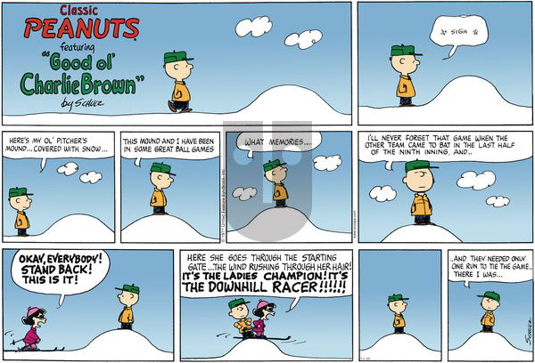 Peanuts on Sunday March 2, 2003 Comic Strip