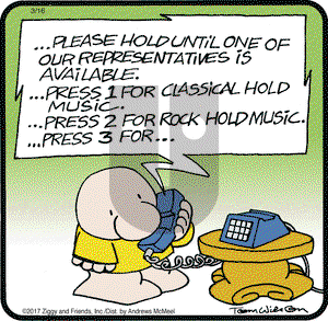 Ziggy on Thursday March 16, 2017 Comic Strip