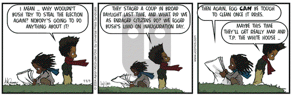 The Boondocks on Monday November 1, 2004 Comic Strip