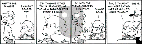 FoxTrot on Friday January 31, 2003 Comic Strip