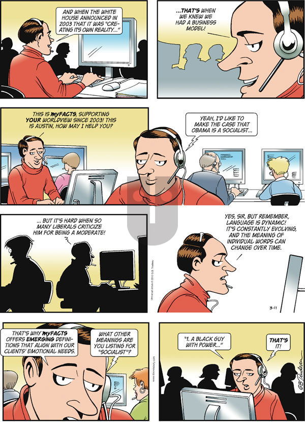 Doonesbury on Sunday March 11, 2012 Comic Strip