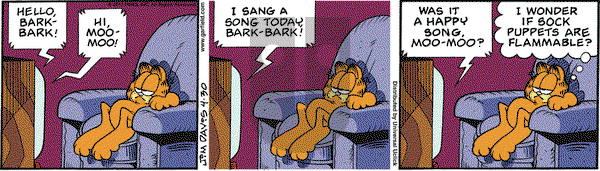 Garfield on Saturday April 30, 2011 Comic Strip