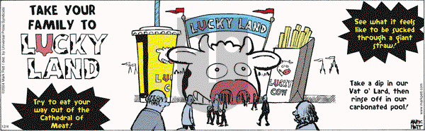 Lucky Cow on Saturday December 4, 2004 Comic Strip