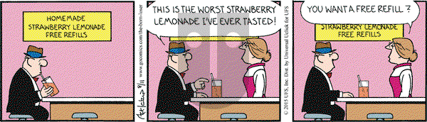 The Born Loser on Tuesday August 11, 2015 Comic Strip