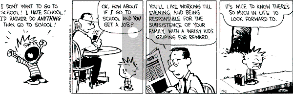 Calvin and Hobbes - Thursday March 12, 1992 Comic Strip