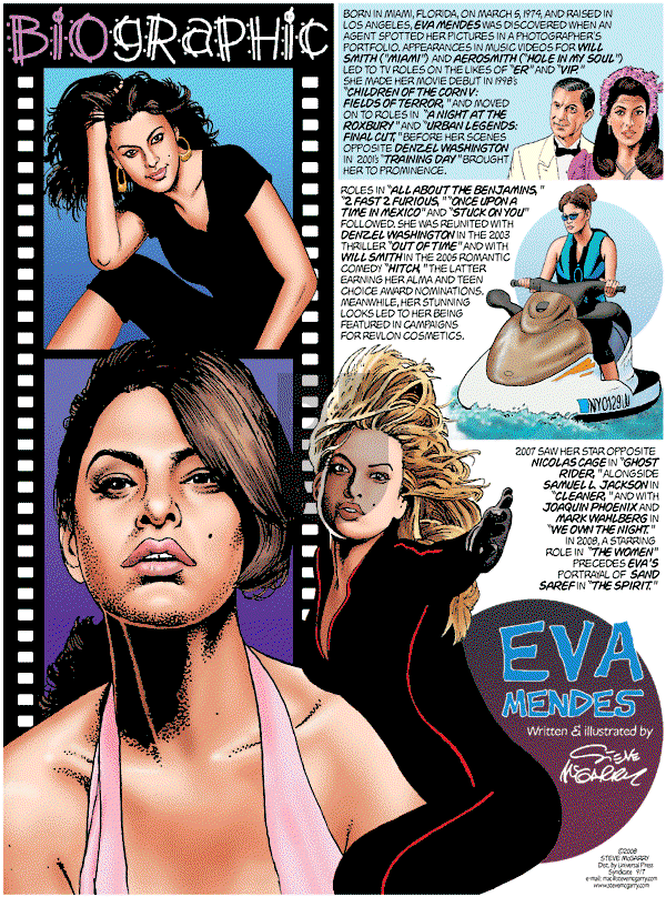 Biographic on Sunday September 7, 2008 Comic Strip