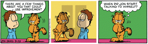 Garfield - Thursday September 28, 1995 Comic Strip