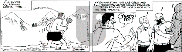 Alley Oop on Tuesday September 2, 2003 Comic Strip