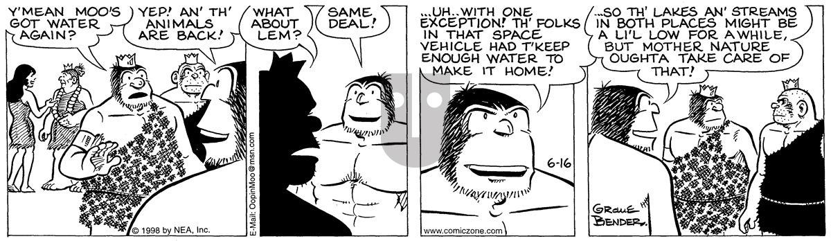 Alley Oop - Tuesday June 16, 1998 Comic Strip