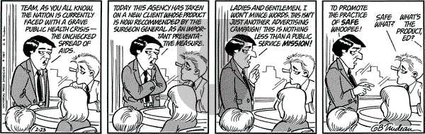 Doonesbury on Monday February 23, 1987 Comic Strip