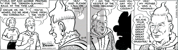 Alley Oop on Tuesday October 15, 2002 Comic Strip