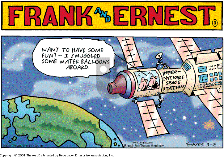 Frank and Ernest on Sunday March 18, 2001 Comic Strip