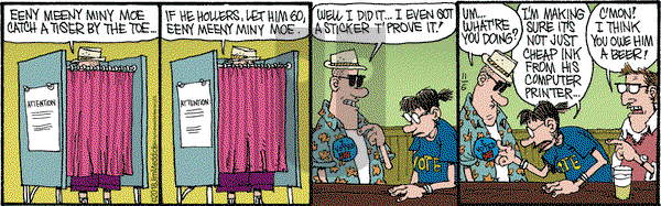 Monty on Tuesday November 6, 2018 Comic Strip