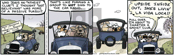 DeFlocked on Tuesday September 23, 2008 Comic Strip