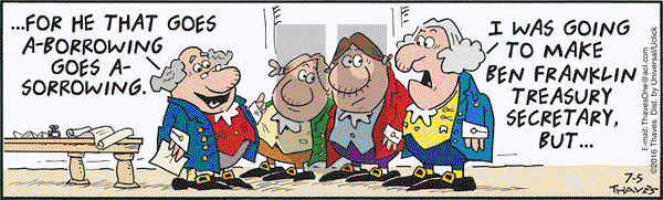 Frank and Ernest on Tuesday July 5, 2016 Comic Strip