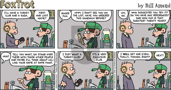 FoxTrot on Sunday October 13, 2019 Comic Strip