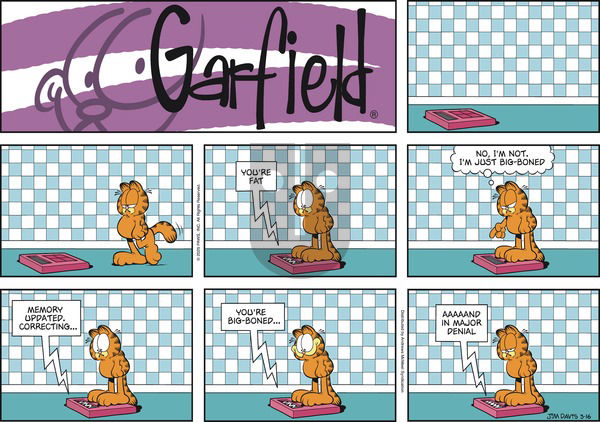 Garfield on Sunday March 16, 2025 Comic Strip