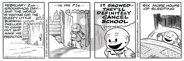 Nancy on Friday February 2, 2007 Comic Strip