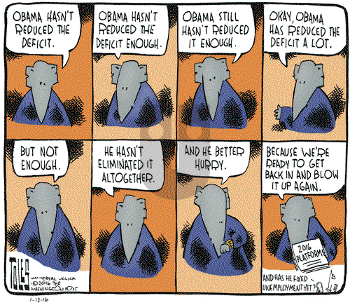 Tom Toles on Wednesday January 13, 2016 Comic Strip