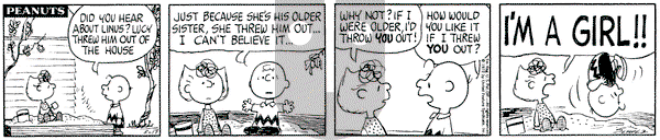 Peanuts on Wednesday May 17, 1972 Comic Strip
