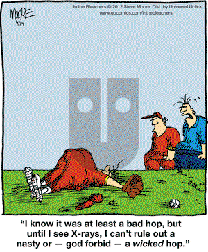 In the Bleachers on Saturday April 14, 2012 Comic Strip