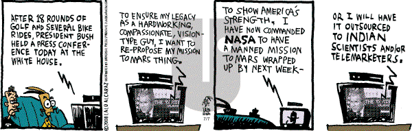 La Cucaracha on Monday July 7, 2008 Comic Strip